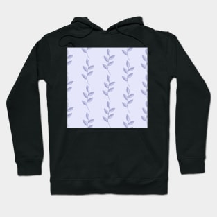 Leaves string repeat pattern in lavender Hoodie